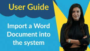 Import a Word Document into Web Manuals user guide
