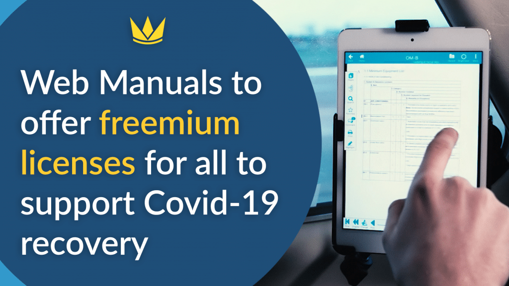 Web Manuals to offer freemium licenses for all to support Covid-19 recovery