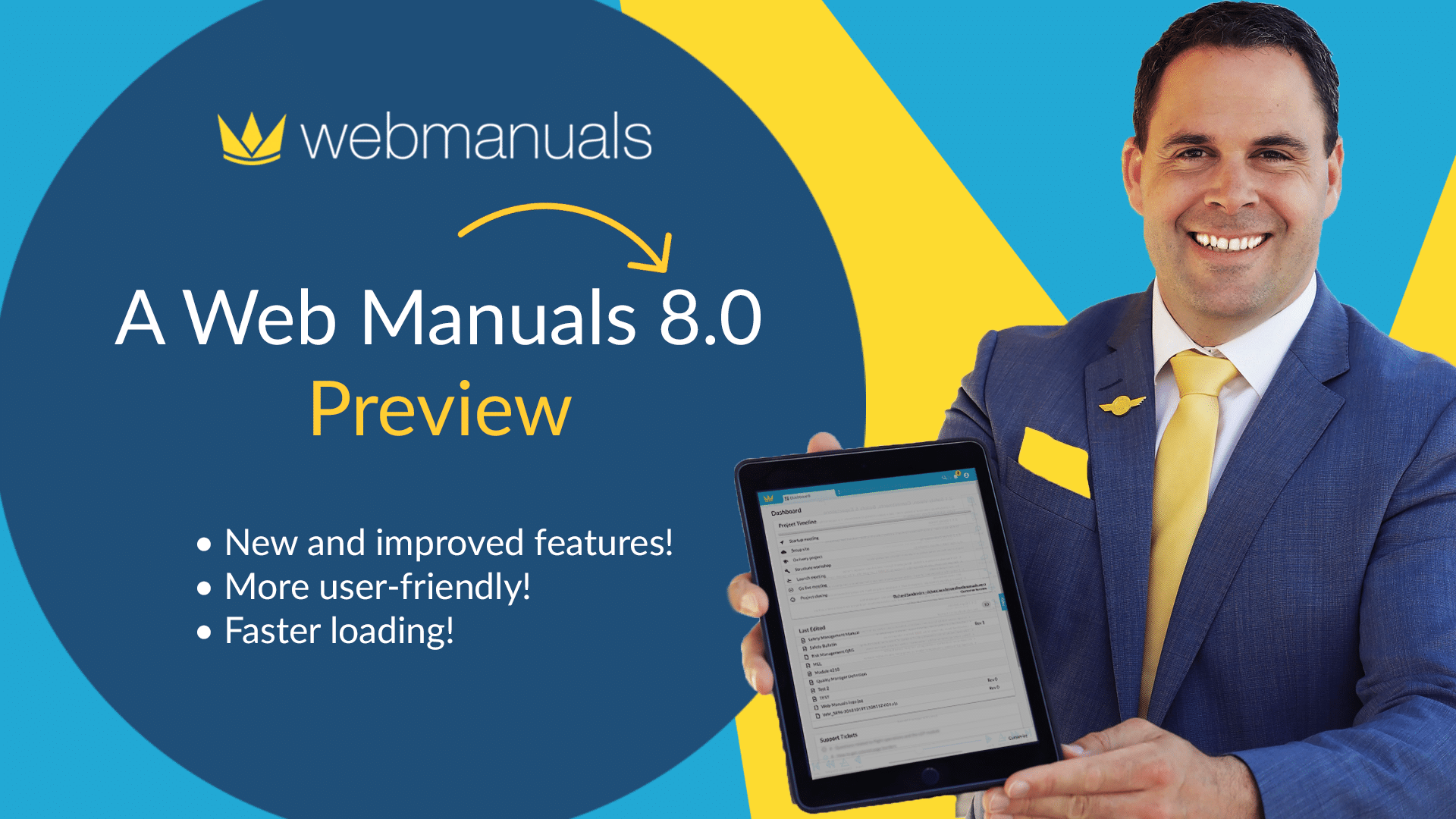 Web Manuals 8.0 martin holding ipad preview sneak peek