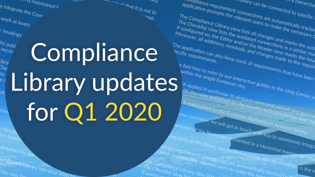 compliance libraries updates q1 2020