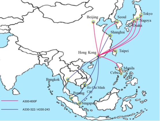 Air Hong Kong Case Study network of cargo connections