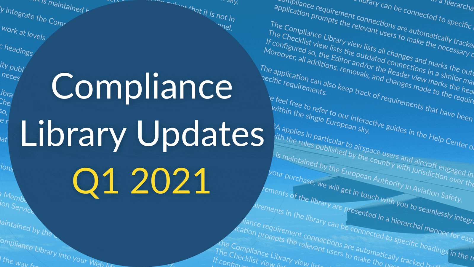 Web Manuals compliance libraries update Q1 2021