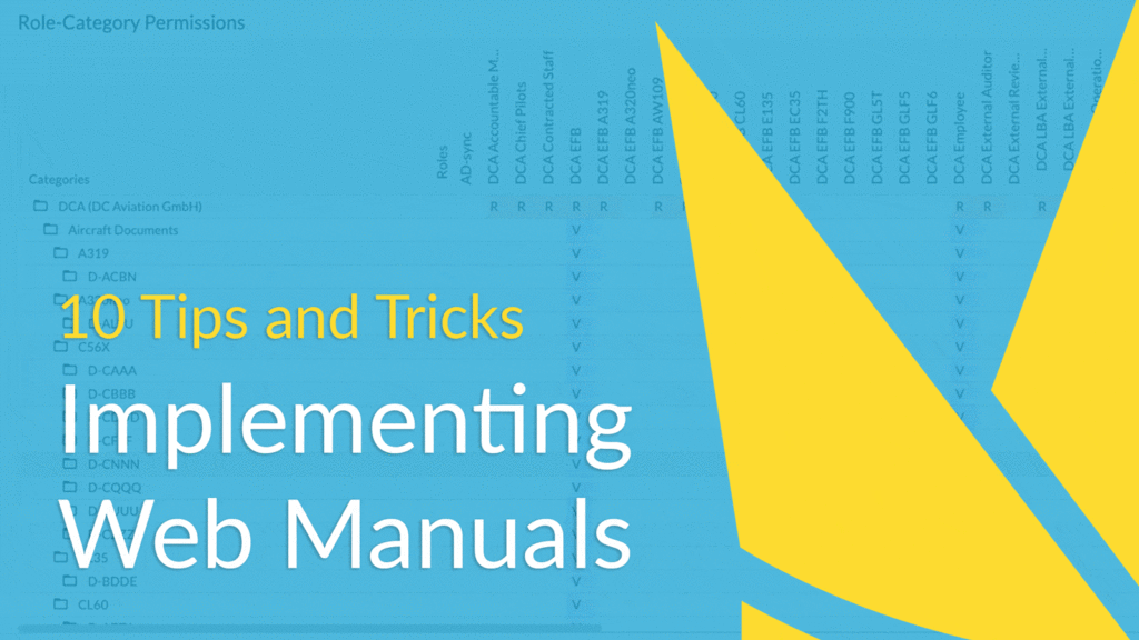 10 Tips and Tricks for Implementing Web Manuals