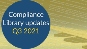 compliance updates q3 2021