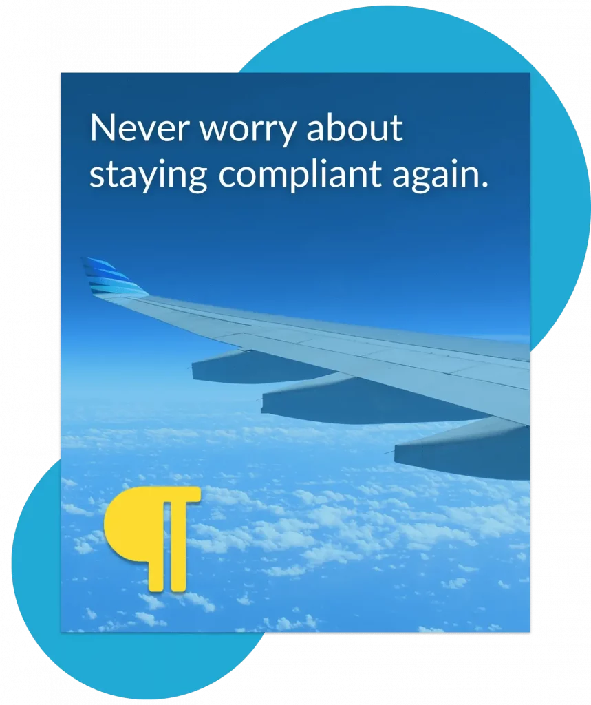 Compliance Monitoring for Aviation