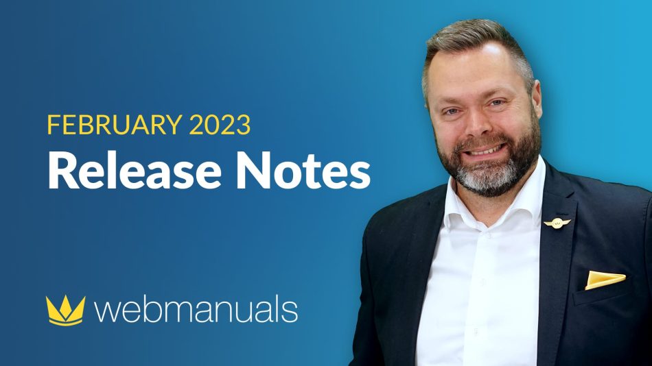 Web Manuals - Release Notes - February-2023